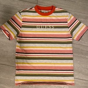Mens Guess Originals Los Angeles. Striped T shirt. Size small